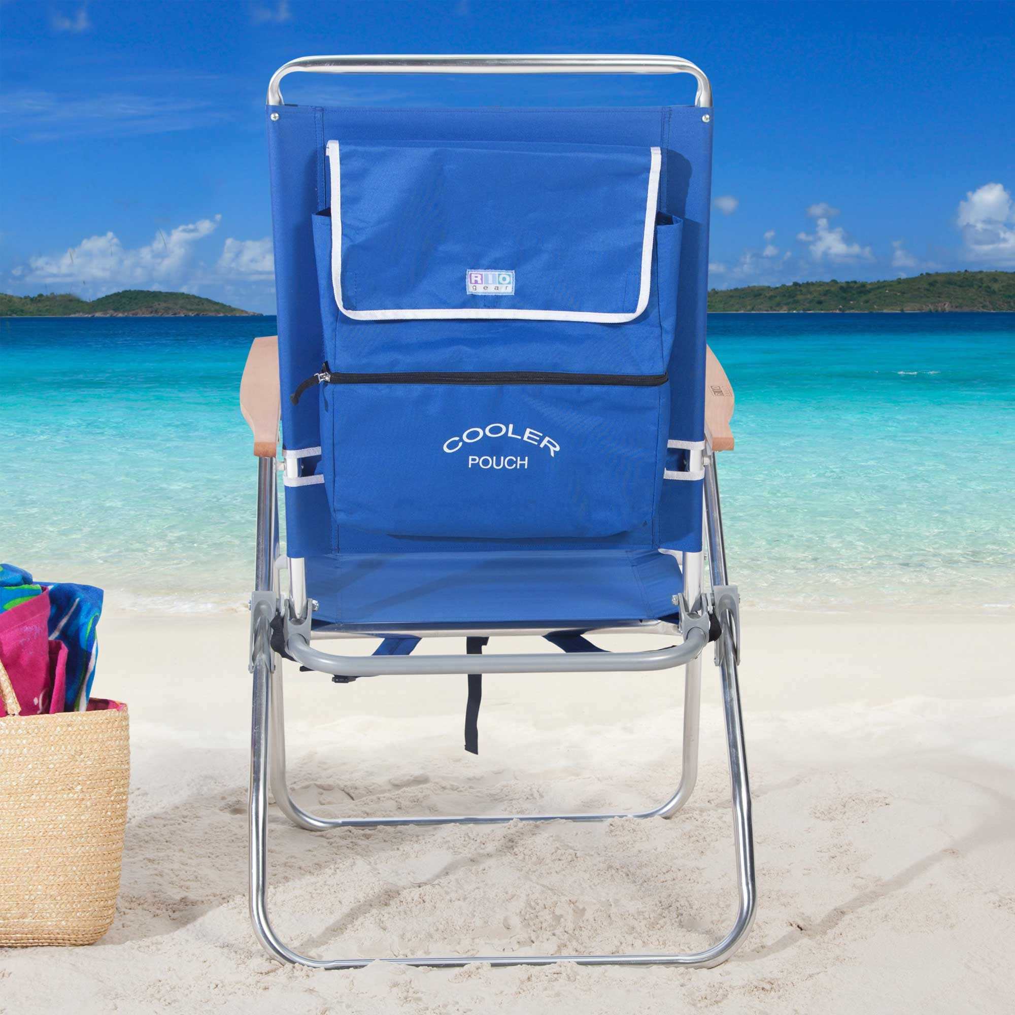 Blue Beach Chair Back Xx 