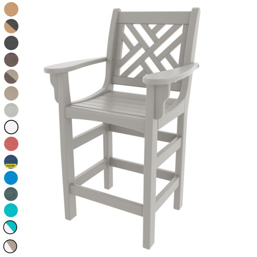 DURAWOOD® Chippendale Counter Height Chair with Arms