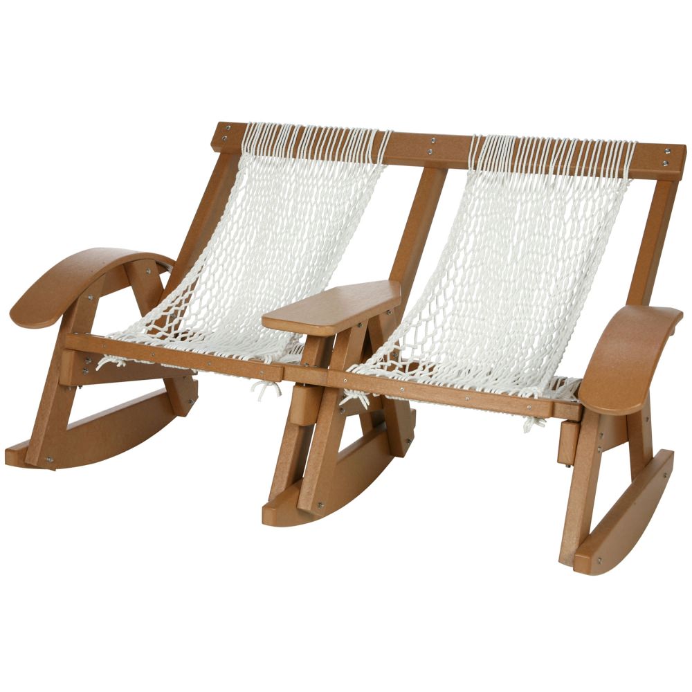 Cedar Durawood Curved Arm Double Rope Rocker