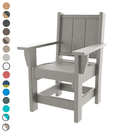 DURAWOOD® Modern Dining Chair With Arms
