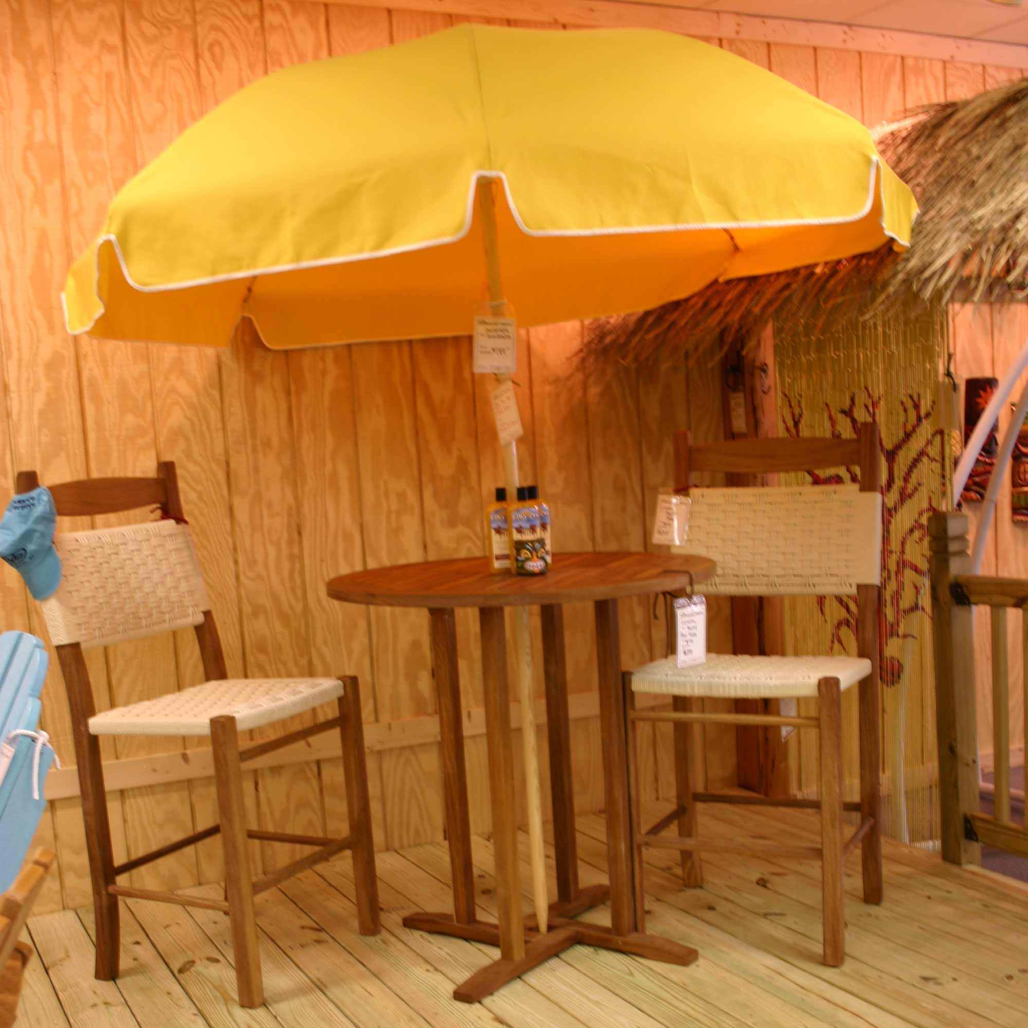 Beach Umbrella with Wood Pole Frankford Umbrellas SKU UMBK