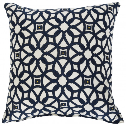 Luxe Indigo Sunbrella Designer Porch Pillow