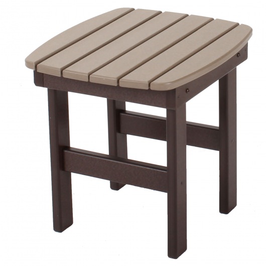 DURAWOOD® Side Table - Chocolate and Weatherwood