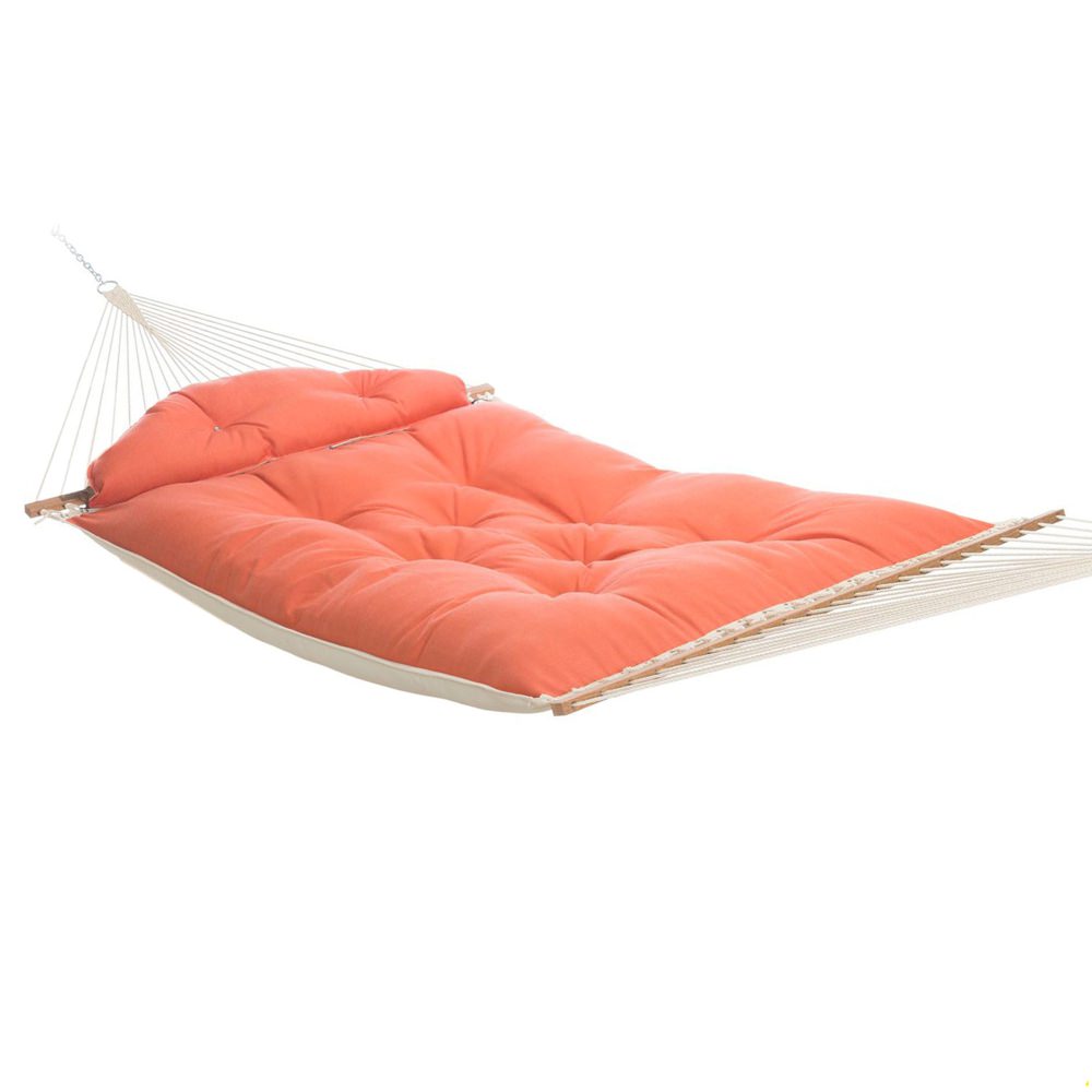 Large Sunbrella Echo Sangria Tufted Hammock with Detachable Pillow