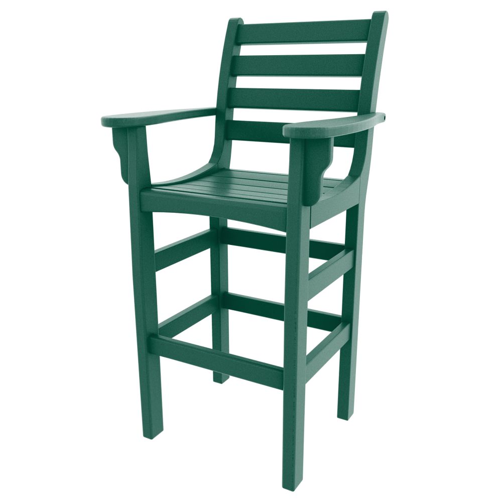 Horizontal Bar Height Chair with Arms