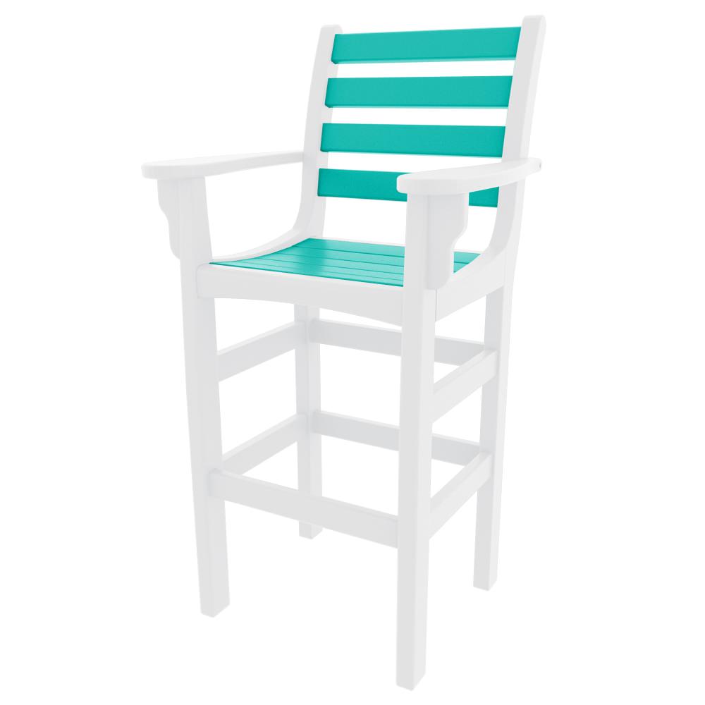 Horizontal Bar Height Chair with Arms