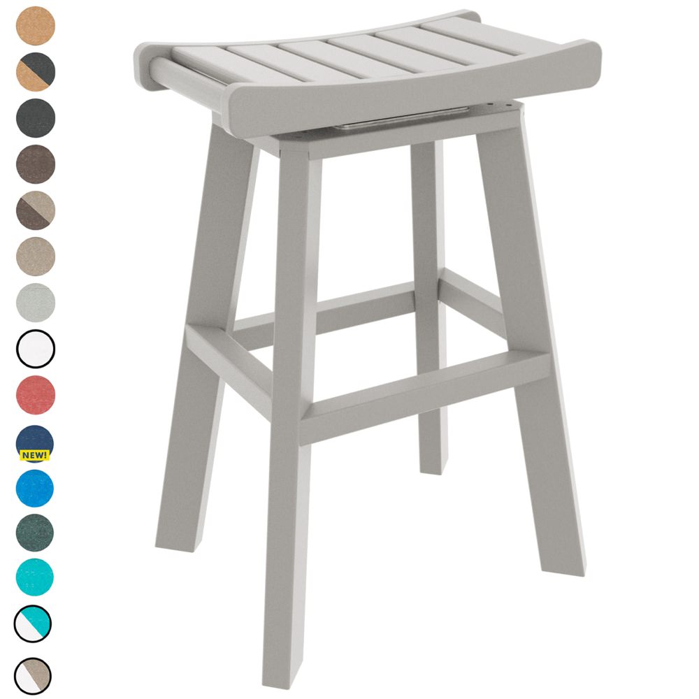 Swivel Saddle Bar Height Stool