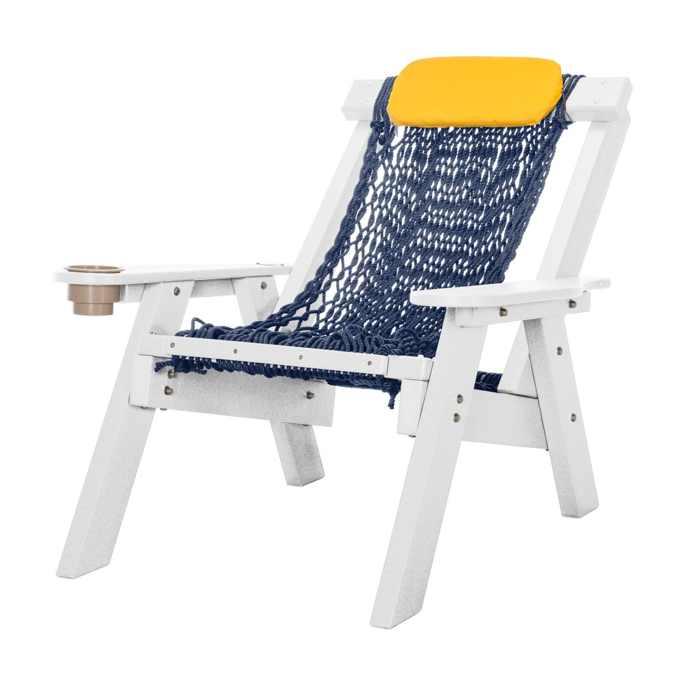 White Durawood Single Rope Chair
