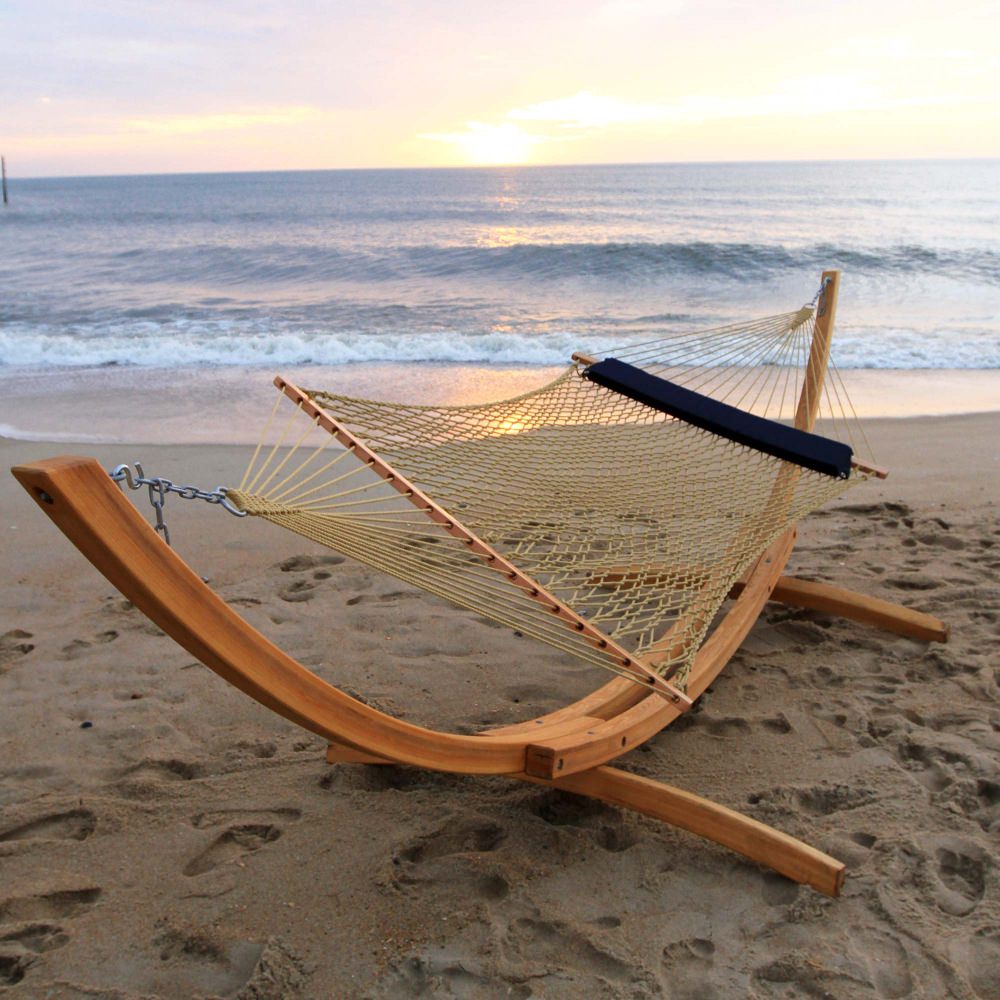 Double Tan DuraCord Rope Hammock