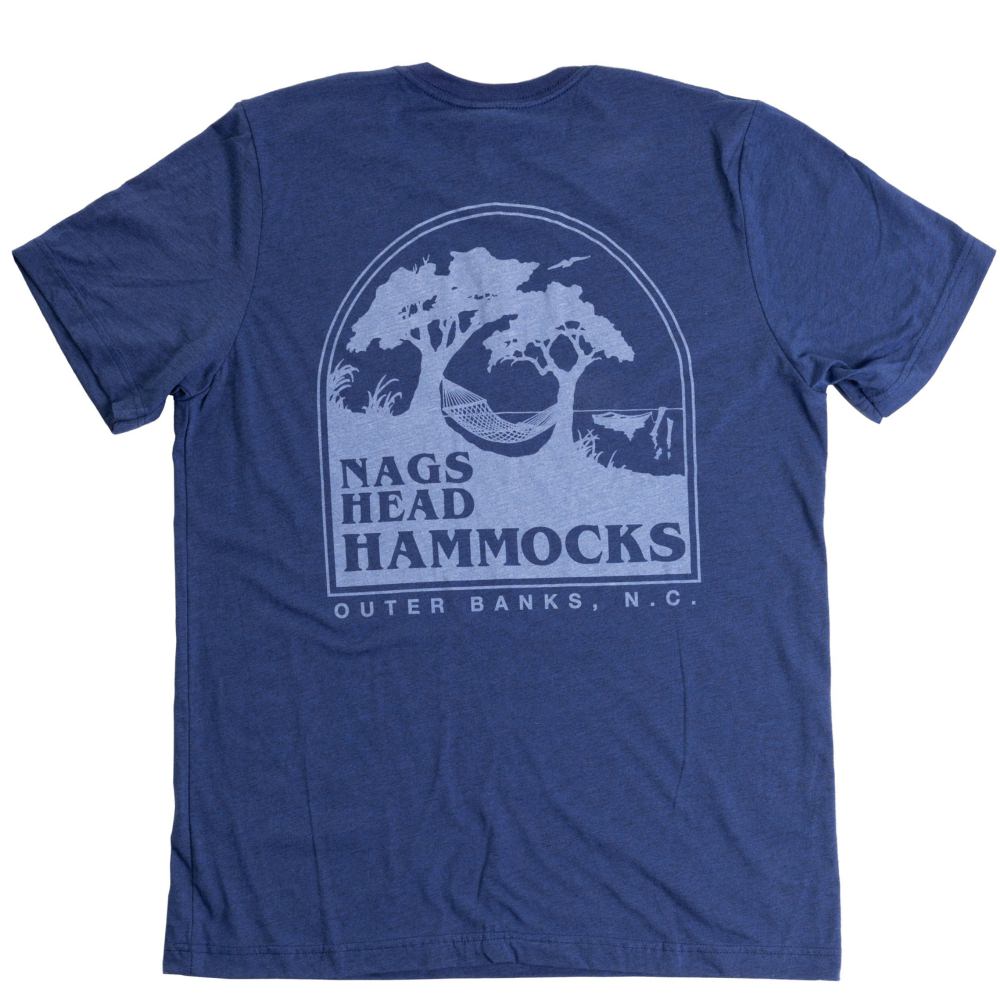 Nags Head Hammocks Navy Heather Logo 1989 T-Shirt