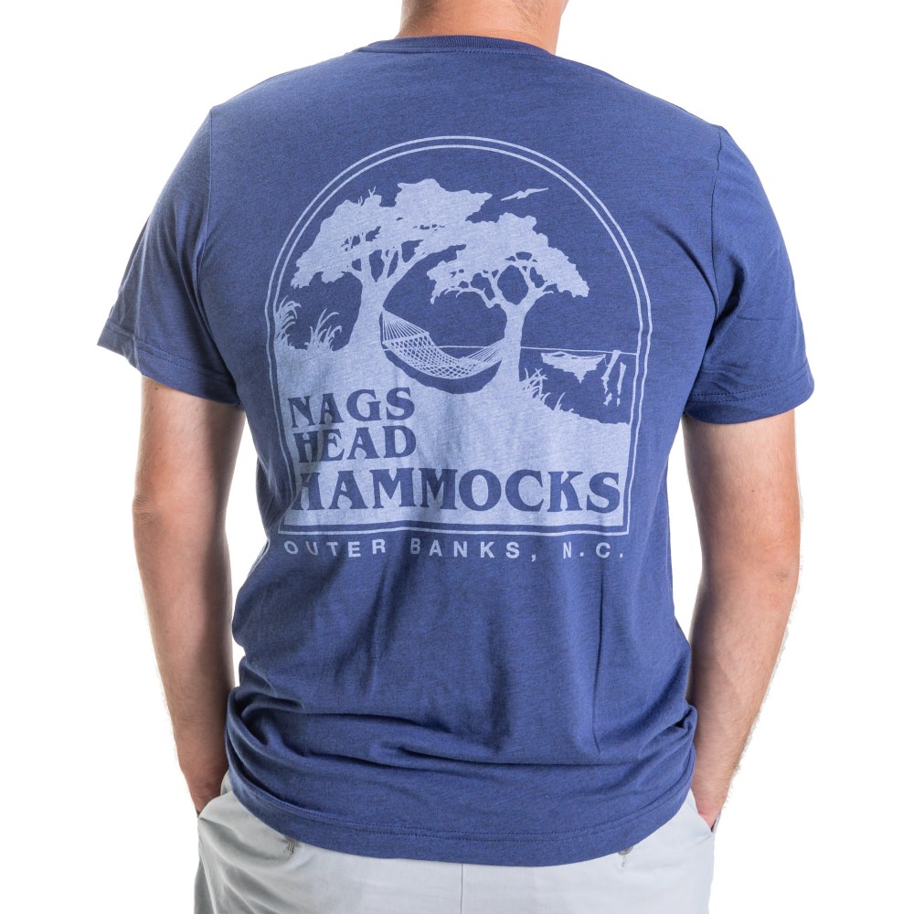 Nags Head Hammocks Navy Heather Logo 1989 T-Shirt