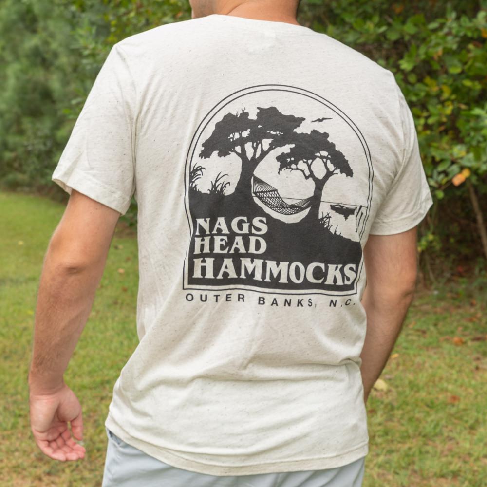 Nags Head Hammocks Oatmeal Heather Logo 1989 T-Shirt