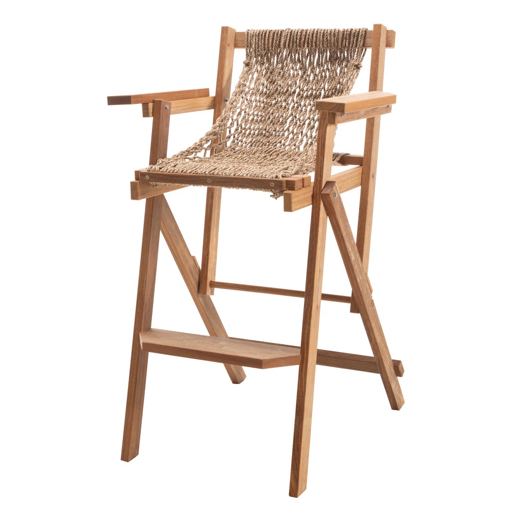 Cumaru Folding Rope Barstool