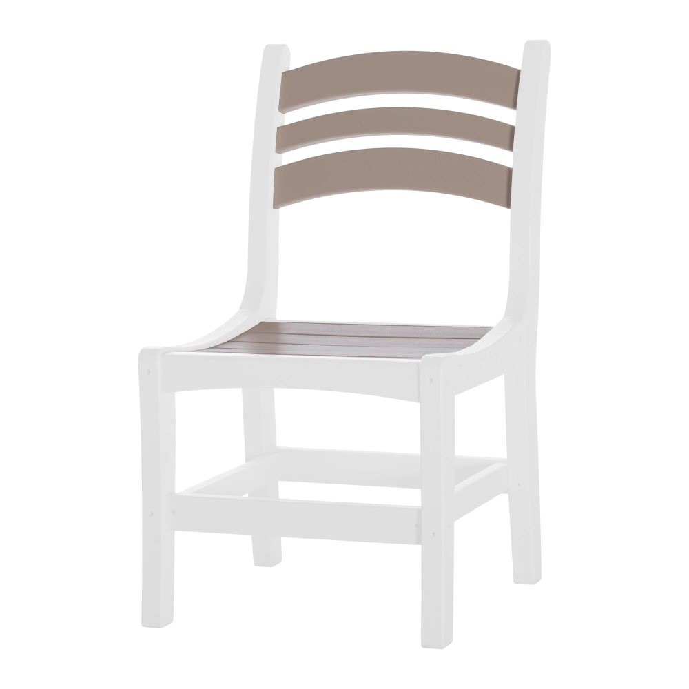Casual Dining Chair - White and Weatherwood