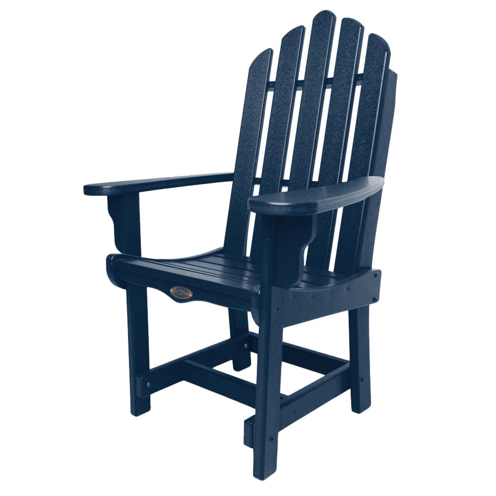 Classic Dining Chair with Arms - Navy