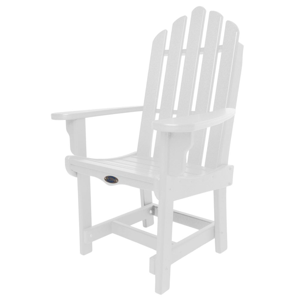 Classic Dining Chair with Arms - White