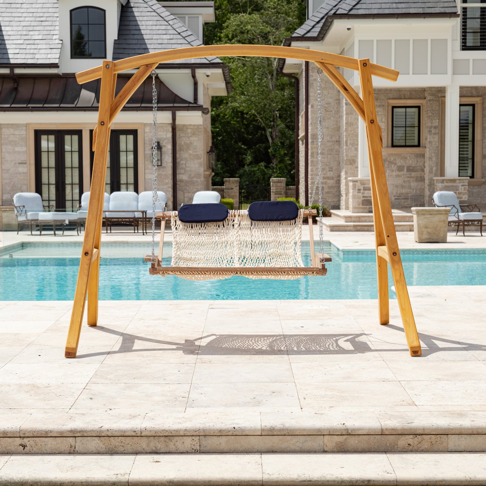 Deluxe Cumaru Rope Hammock Swing