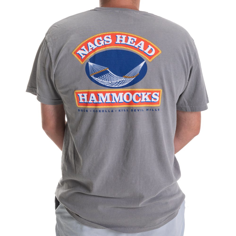 Nags Head Hammocks Gray Logo Comfort Colors T-Shirt