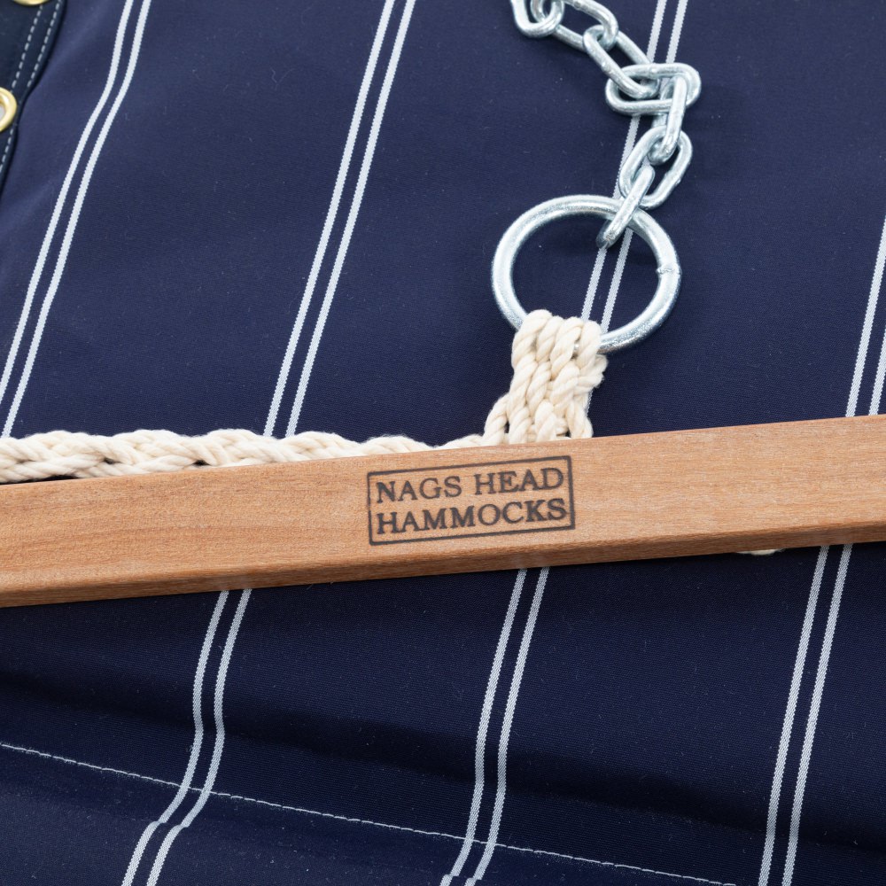 Sunbrella Cooper Navy Cushioned Single Swing