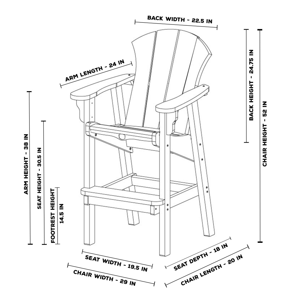 Sunrise Bar Height Chair