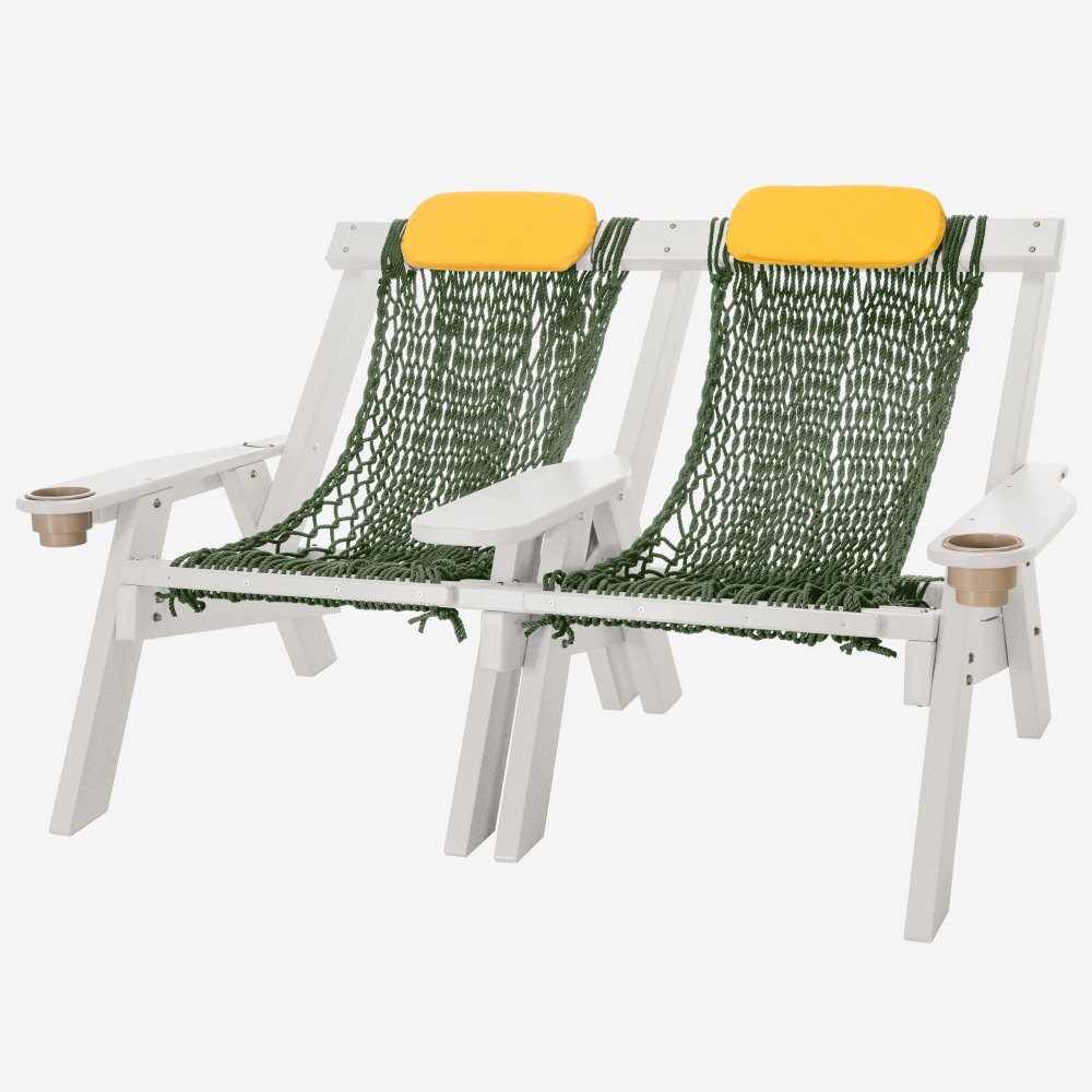 White Durawood Double Rope Chair
