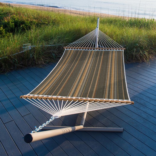 Large Sunbrella Stanton Greystone Quilted Hammock