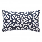 Luxe Indigo Sunbrella Designer Porch Pillow