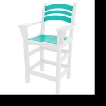 Casual Counter Height Chair with Arms