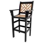 Chippendale Bar Height Chair with Arms