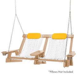 Cedar Durawood Deluxe Double Rope Swing
