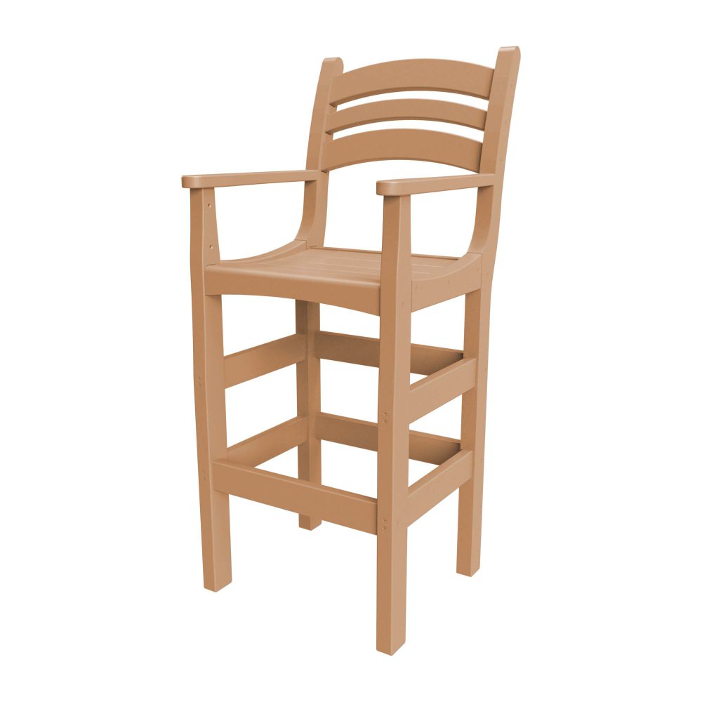 Chippendale Bar Height Chair with Arms