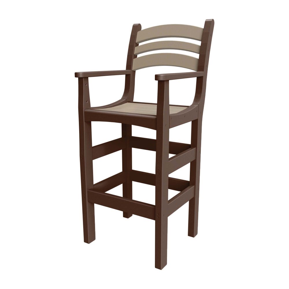 Chippendale Bar Height Chair with Arms