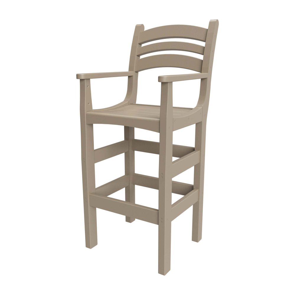 Chippendale Bar Height Chair with Arms