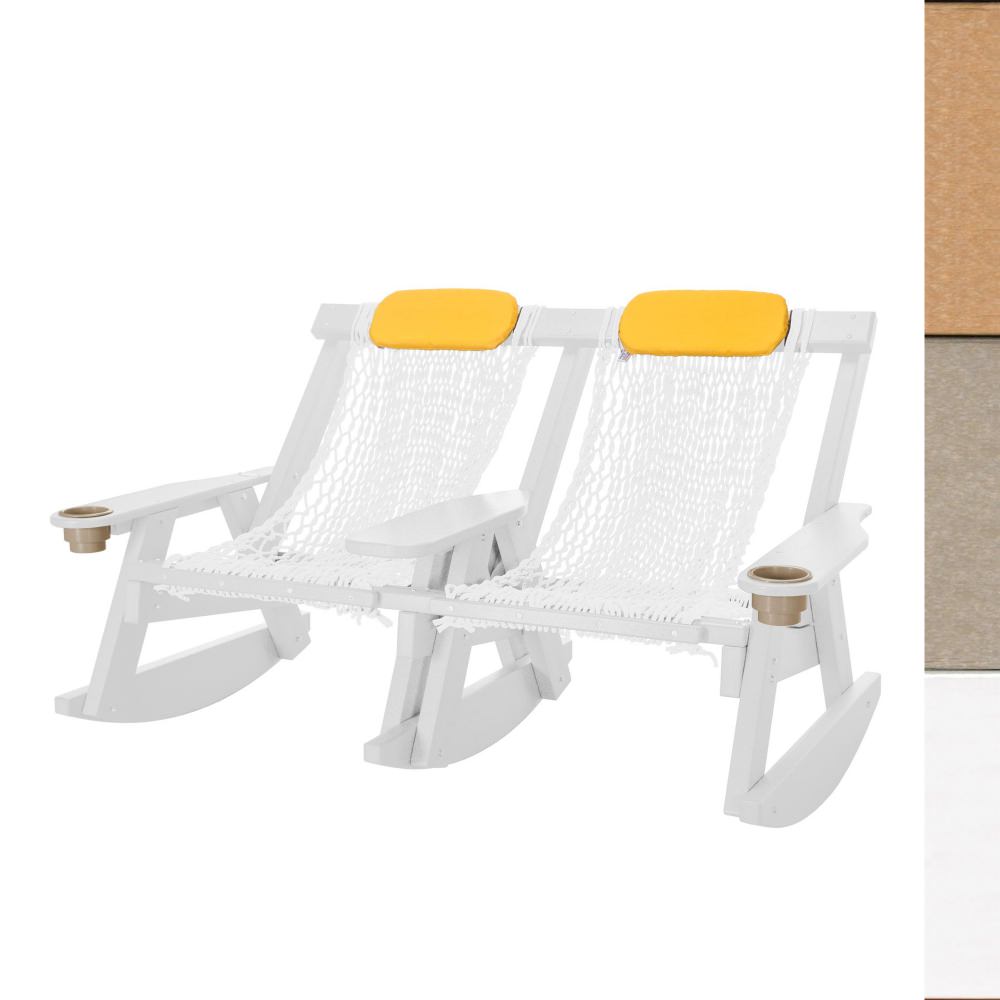 White Durawood Double Rope Rocker