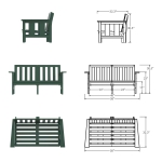 DURAWOOD® Poly Comfort Love Seat with Cushions