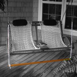 Extra-Large Oak Swing Footrest