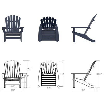 DURAWOOD®  Poly Fanback Adirondack Chair