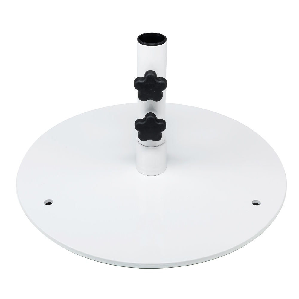 20 in. Round Steel Plate Umbrella Table Base