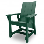 Contemporary Conversation Chair - Forest Green