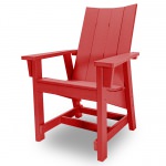 Contemporary Conversation Chair - Red