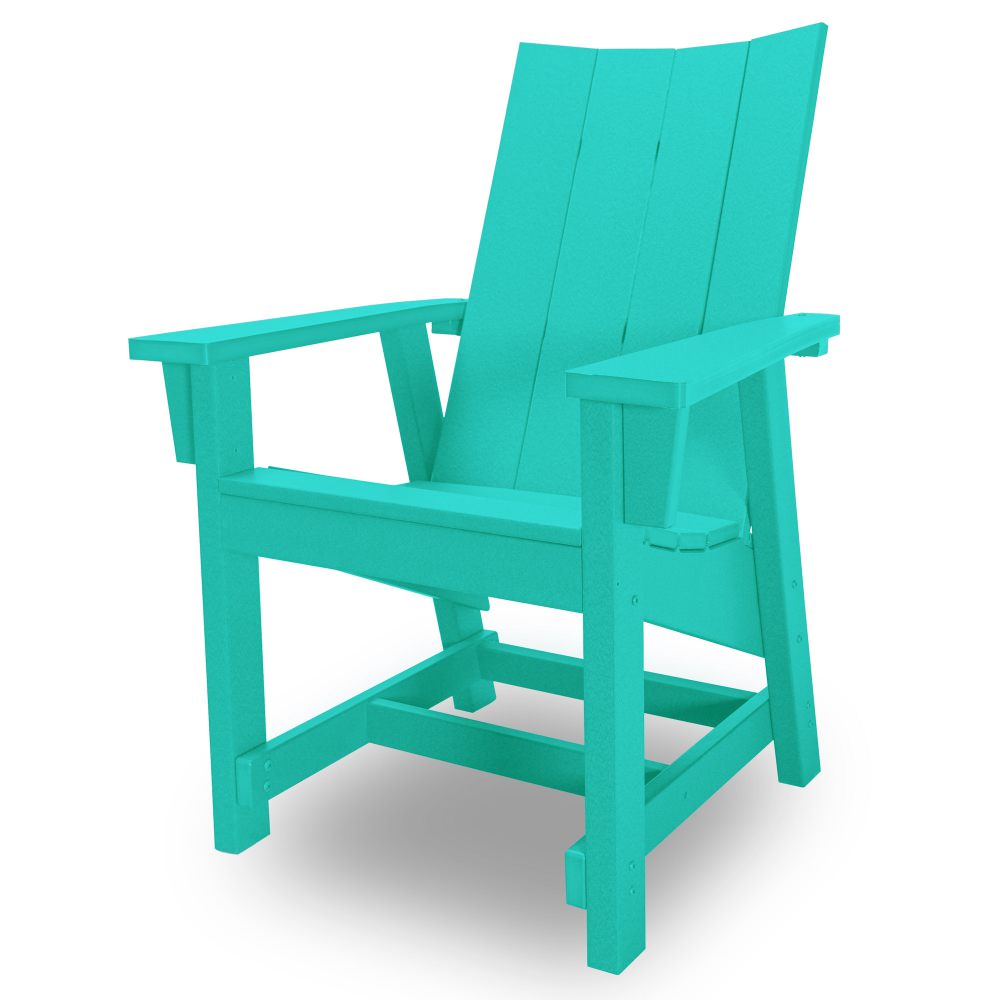 Contemporary Conversation Chair - Turquoise