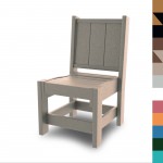 DURAWOOD® Modern Dining Chair - Black and Cedar