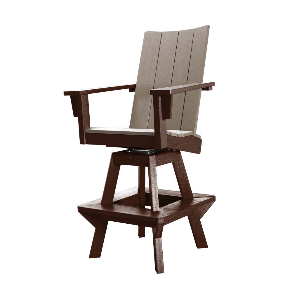 DURAWOOD® 3 Piece Refined Bar Height Swivel Chair Set