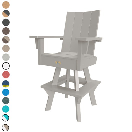 Refined High Dining Swivel Chair