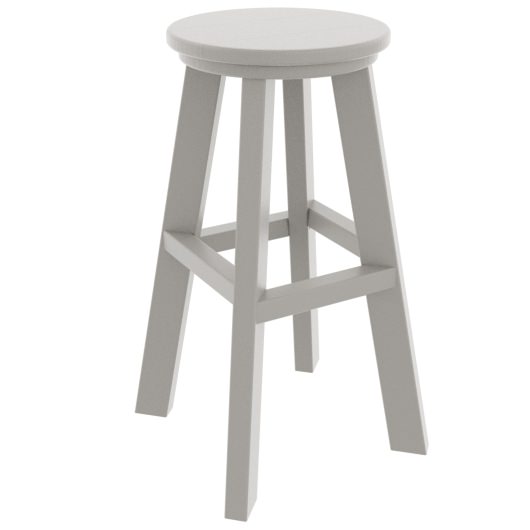 DURAWOOD® Poly Round Bar Height Stool