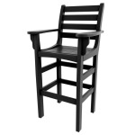 Horizontal Bar Height Chair with Arms