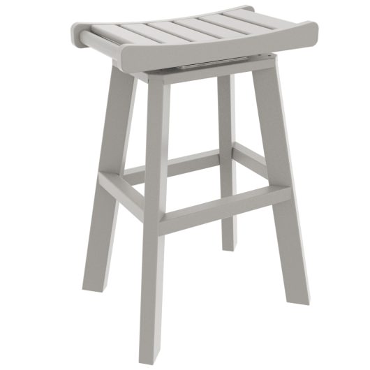 DURAWOOD® Poly Swivel Saddle Bar Height Stool