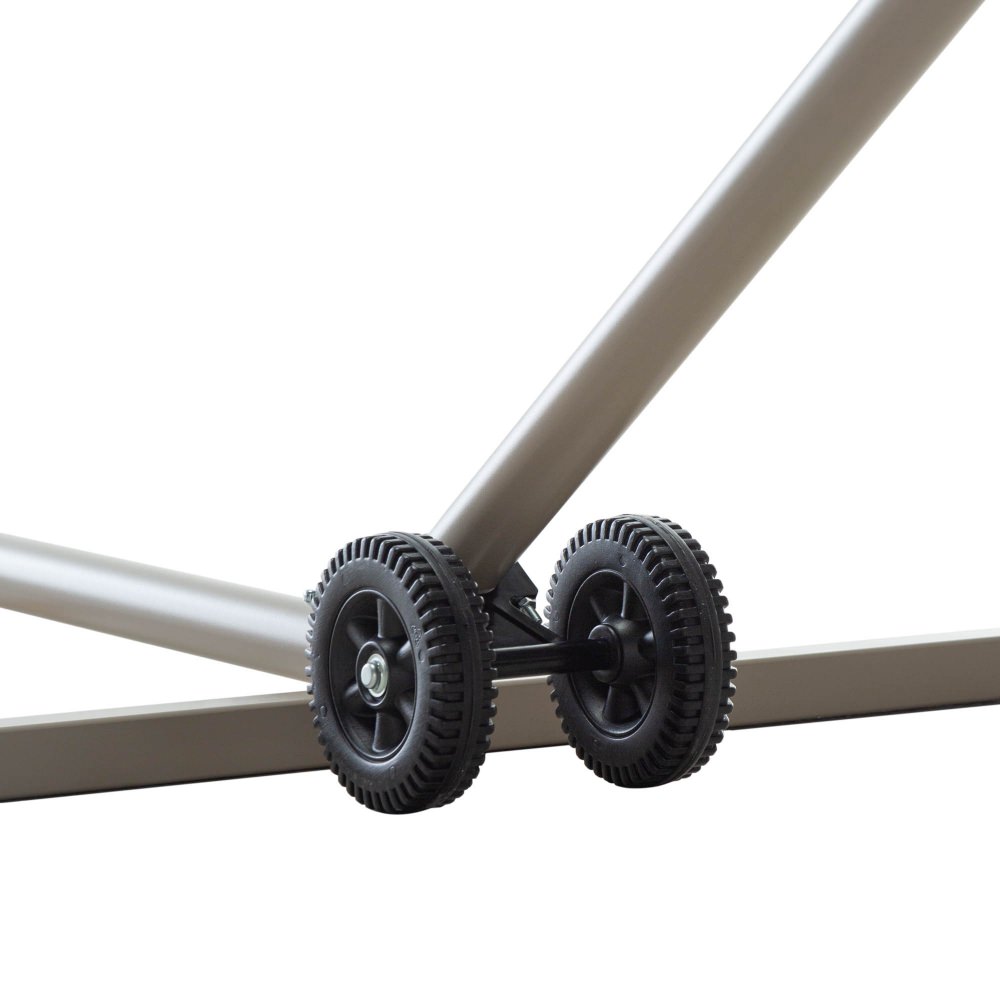 Hammock Stand with Wheel Kit Taupe Textured LSTTPKDWKDS