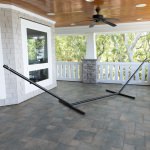 15 ft. TRI-BEAM® Steel Hammock Stand with Right Connection Design and Cape Shield Powder Coating - Bronze