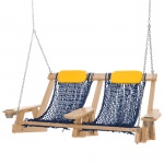 Cedar Durawood Deluxe Double Rope Swing